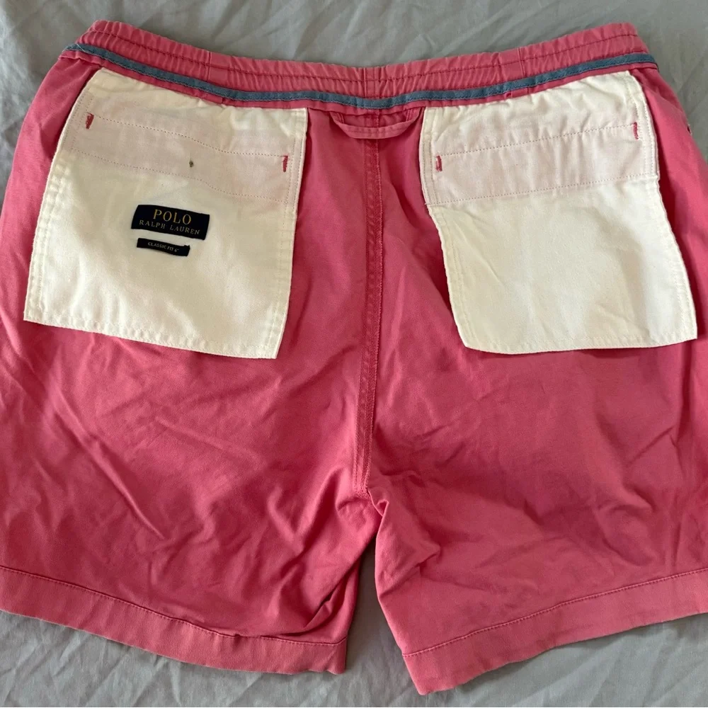Polo by Ralph Lauren Pink Men's Drawstring Shorts